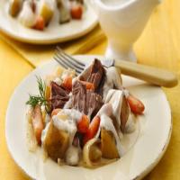 Slow-Cooker Pot Roast with Creamy Dill Sauce_image