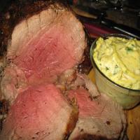 Roasted Beef Tenderloin With Basil-Curry Mayonnaise image