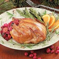 Cornish Hens with Cranberry Stuffing image