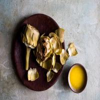Steamed Artichokes With Lemon Butter_image
