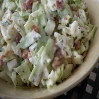 Crispy Creamy Cabbage Salad With Bacon German Style image