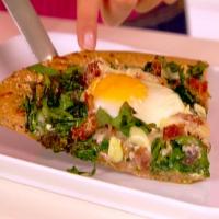 Egg, Ham and Spinach Pizza_image