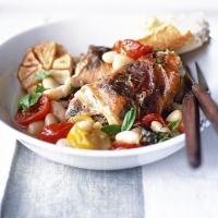 Italian chicken with ham, basil & beans image