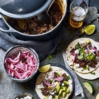 Barbacoa pulled-beef tacos image