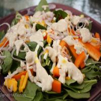 Baby Spinach Salad With Creamy Dijon Dressing_image