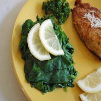 Steamed Spinach With Herbs image