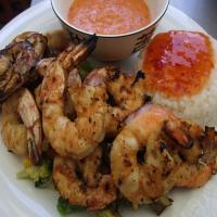 Charred Prawns (Shrimp) With Capsicum Mayonnaise_image