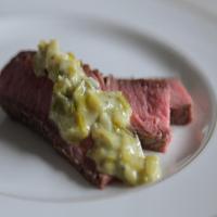 Porterhouse Steak with Creamy Leek Sauce image