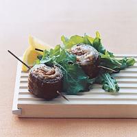 Beef Pinwheels with Arugula Salad image