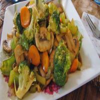 Oriental Stir Fry Vegetables With Oyster Sauce image