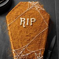 Coffin Pumpkin Cake image