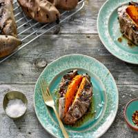 Roasted Sweet Potatoes With Hot Honey Browned Butter image