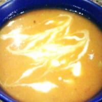 Roasted Butternut Squash & Sweet Potato Soup image