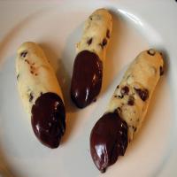 Chocolate Dipped Chocolate Chip Shortbread Fingers Recipe - (4.4/5) image