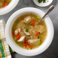 Pressure-Cooker Homemade Chicken and Rice Soup image