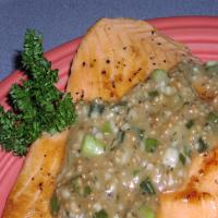 Salmon With Maple and Mustard Seed Sauce image