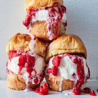 Strawberry and Ice Cream Sandwiches image