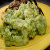 Broccoli and Cheese Smashed Potatoes image