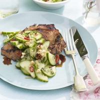 Barbecued sticky Chinese pork chops image