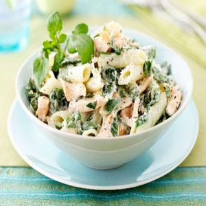 Penne Pasta with Salmon & Watercress_image