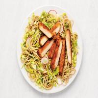 Soba with Brussels Sprouts and Pork Chops_image