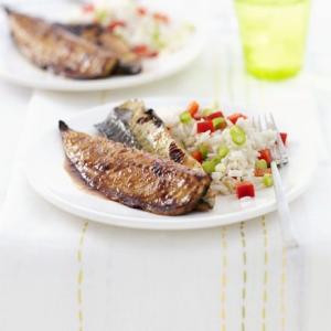 Grilled mackerel with soy, lime & ginger_image