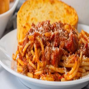 School Cafeteria Spaghetti_image