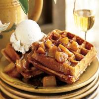Spiced Waffles with Caramelized Apples image