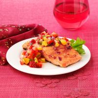 Chipotle Salmon with Strawberry Mango Salsa image