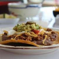 Crispy Oven Beef-and-Bean Tostadas image