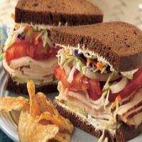 Chicken, Vegetable and Cream Cheese Sandwiches_image
