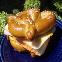 Cheese and Soft Pretzel Sandwich image