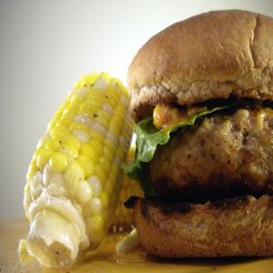 Indian Spiced Chicken Burgers With Spicy Peanut Sauce_image