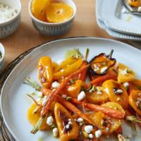 Roasted Organic Mini Sweet Peppers & Carrots with Orange & Pistachios_image