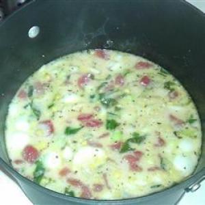 Creamy Clam, Crab, and Vegetable Soup_image