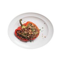 Stuffed Peppers with Wild Rice and Hummus image