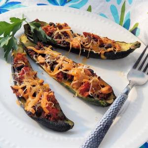 Chorizo Stuffed Summer Squash_image