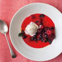 Mixed Berry Gazpacho with Basil image