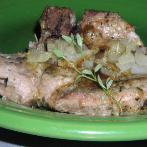 Pork Chops with Thyme Sauce_image