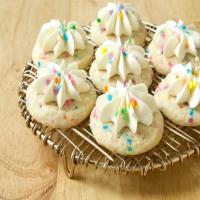 Frosted Rainbow Sprinkle Cookies image
