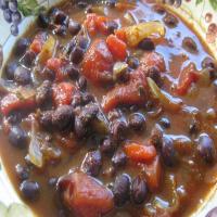 Black Bean and Onion Soup Mexicana Style. image