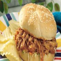 Slow-Cooker Teriyaki Barbecued Chicken Sandwiches_image