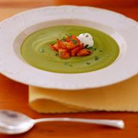 Pea Bisque with Shrimp and Tarragon_image