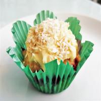 Strawberry Vanilla Muffins with Toasted Coconut Cream Cheese Frosting_image