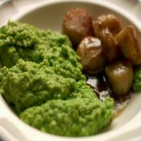 Scallops with Thai-Scented Pea Puree_image