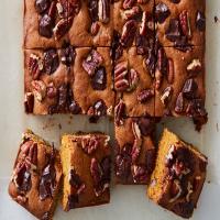 Pumpkin Blondies With Chocolate and Pecans image