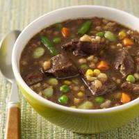 Cubed Beef and Barley Soup_image