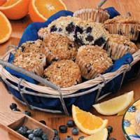 Lemon-Blueberry Oat Muffins image