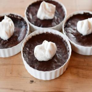 Dark Chocolate Brownie Puddings_image