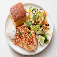 Chili-Spiced Cod with Roasted Cabbage Slaw image